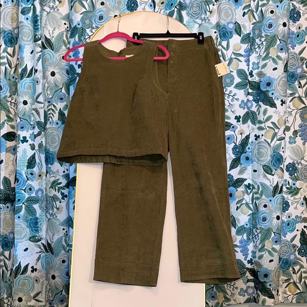 Pact Olive Green Women's Corduroy Set